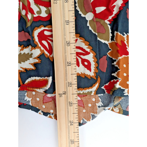 NWT Avara Fulton Floral Top Blouse Multi Color Sz XS Boho Peasant Mixed Print - Picture 13 of 13